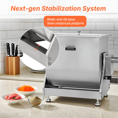 Morganastro 30lbs Meat Mixer Manual Tilt Stainless Steel Sausage Mixing Machine