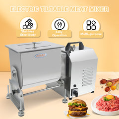 Hakka Electric Tilt Tank Meat Mixer Mixing 90LB Meat Capacity Countertop Machine