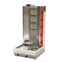 Hakka 34"H Gas Kebab Machine Vertical Broiler with 5 Burners