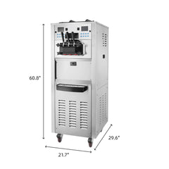 Hakka 45L Stand Type Ice Cream Machine for 3 Flavors,ETL Certification