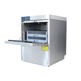 Hakka Bros Commercial Undercounter Dishwasher - High Temp Sanitizing, ETL & NSF Certified, 30 Racks/Hr, Stainless Steel Dishwashing Machine with Rinse Pump