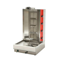 Hakka 28"H Gas Kebab Machine Vertical Broiler with 4 Burners