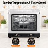 Temperature and timer control convection oven