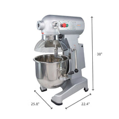 Hakka 30Qt Dough Stand Mixer 3 Speed, 4 Function Stainless Steel Food Mixer,ETL certified (grinder head not included)