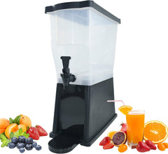 Hakka Brothers 3 Gallon Beverage Dispenser Iced Tea Punch Juicer Plastic Drink Dispenser 