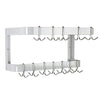Hakka Brothers 24” Wall Mounted Commercial Stainless Steel Double Line Pot Rack