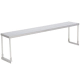 Hakka Brothers 14" x 72" Stainless Steel Single Deck Overshelf