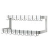 Hakka Brothers 84 in. Wall Mounted Commercial Stainless Steel Double Line Pot Rack