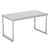 Hakka Brothers 14" x 30" Stainless Steel Single Deck Overshelf