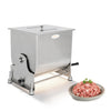 Hakka 30L/60lb Manual Meat Mixer, Tilting Stainless Steel Tank Sausage Mixer