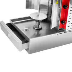 Hakka 21"H Gas Kebab Doner Machine Vertical Broiler with 3 Burners