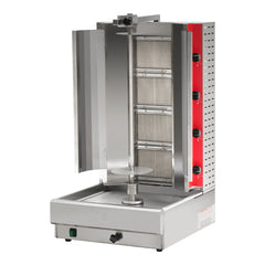 Hakka 28"H Gas Kebab Doner Machine Vertical Broiler with 4 Burners