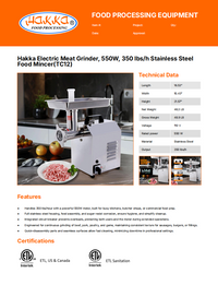 Spec Sheet