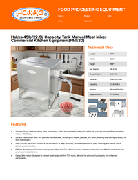 Spec Sheet