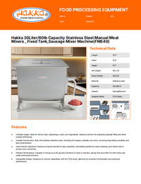 Spec Sheet