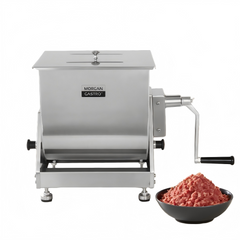 Morgangastro 15L/30lb Meat Mixer Manual Tilt Stainless Steel Sausage Mixing Machine 