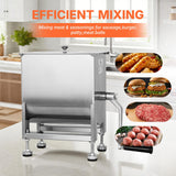 Morgangastro 7.5L/15 lb Commercial Manual Meat Mixer, Stainless Steel Sausage & Burger Mixer