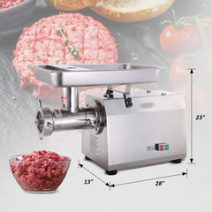 Hakka Brothers TC Series Commercial Stainless Steel Electric Meat Grinders (TC32)