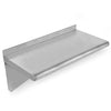 Hakka Brothers Commercial Stainless Steel Wall Mount Shelf-12"x72" with 1.5" lid up, 18GA.430S/S, three brackets, carton packing