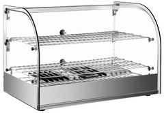 Hakka 45L Commercial Countertop Bakery Display Case with Warmer System