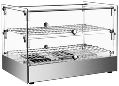 Hakka 50L Commercial Countertop Bakery Display Case with Warmer System