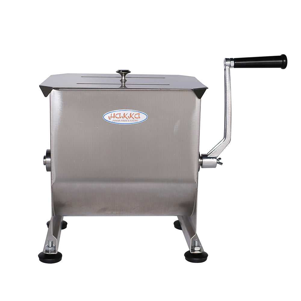 Hakka 30 Liter / 60 lb Capacity Double Axis Stainless Steel Manual Meat  Mixers ,Sausage Mixer Machine