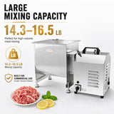 Hakka commercial electric meat mixer with 14.3 to 16.5 lb mixing capacity for meat preparation