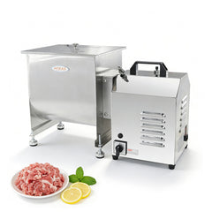 Hakka 7.5L/15lb Fixed Tank Electric Meat Mixer with 300W Motor, Stainless Steel Commercial Meat Mixer 