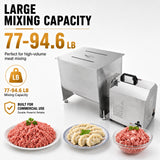 Hakka 37.5L 85 lb commercial meat mixer with large capacity for high volume meat mixing