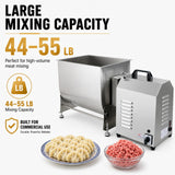 Hakka 22.5L 45 lb tilting meat mixer with large batch mixing capacity