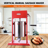 Hakka 22 Lbs(10 Liter) Sausage Stuffer 2 Speed Stainless Steel Vertical Meat Filler(Official Refurbishment)