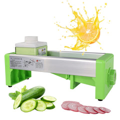 Hakka 1-10mm Commercial Fruit and Vegetable Slicer Thickness Adjustable Manual Multifunctional Cutter Kitchen Cutting Machine for Lemon Potato Fruit Tea