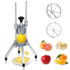 Hakka Commercial Easy Wedger Slicer Lemon Cutter with 4 Wedger/ 6 Wedger/8 Wedger Stainless Steel Fruit Cutter Lime Slicer for Lemons Limes Tomatoes Potatoes