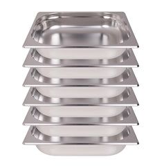 Clivia 1/2 Size Stainless Steel Food Pans,2.5