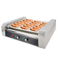 EasyRose Commercial Hot Dog Roller Grill with 11 Rollers(Official Refurbishment)