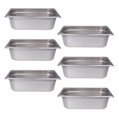 Clivia 6-Pack Hotel Pans Steam Table Pan 1/3 Size Hotel Pan 4