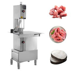 Hakka 79" Blade Stainless Steel Floor Model Vertical Band Meat Saw - 2 hp, 110V