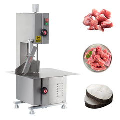 Hakka Commercial 65" Blade Meat Bone Saw Machine 750W Frozen Meat Band Cutter,1HP/120V