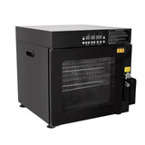 Hakka Bros 3-in-1 Electric Smoker Oven and Dehydrator, 1200W Countertop BBQ Grill with 2 Racks and Side Wood Chip Loader, Stainless Steel
