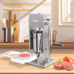 Hakka Hamburger Patty Maker Auto Universal Attachment Fit with Meat Grinder and Sausage Stuffer