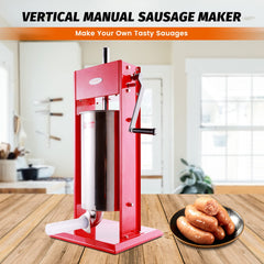 Hakka Sausage Stuffer 2 Speed Spray-painted Vertical Sausage Maker (32lb / 15 Liter)