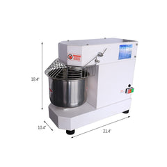 Hakka Commercial Dough Mixer, 5 Qt Spiral Mixer Food Mixer Machine with Food-grade Stainless Steel Bowl, Security Shield & Timer