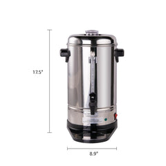 EASYROSE Coffee Urn 40 Cup Coffee Percolator Commercial Coffee Maker with Removable Filter, Perfect For Office, Parties, Catering