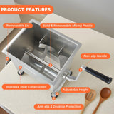 Hakka 15lb/7.5L Capacity Tank Commercial Manual Meat Mixer Sausage Mixing Machine