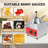 EasyRose 3.5 Qt Electric Cheese Warmer Pump Dispenser, 550W Nacho Cheese Sauce Melter