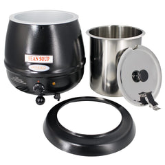 Hakka 11 Qt Countertop Food Kettle Warmer and Soup Kettle Warmer-120V,600W(Official Refurbishment)