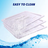 Clivia 1/2 Size Polycarbonate Food Pans Lid&Cover,Clear - Pack of 6