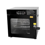Hakka Bros 3-in-1 Electric Smoker Oven and Dehydrator, 1200W Countertop BBQ Grill with 2 Racks and Side Wood Chip Loader, Stainless Steel