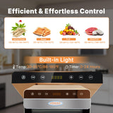 Hakka 16 Layers Commercial Food Dehydrator Stainless Steel Digital Fruit Dryer,1500W