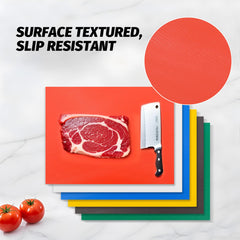 Clivia Commercial Grade Cutting Board for Kitchens,20 x 15 x 1/2 Inch, Multi-Color 6 of Pack Set,NSF Certified,for Vegetable Meat or Cheese